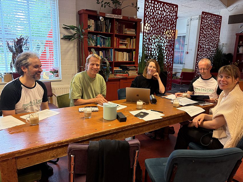 team Meetellen bereidt de sessie voor