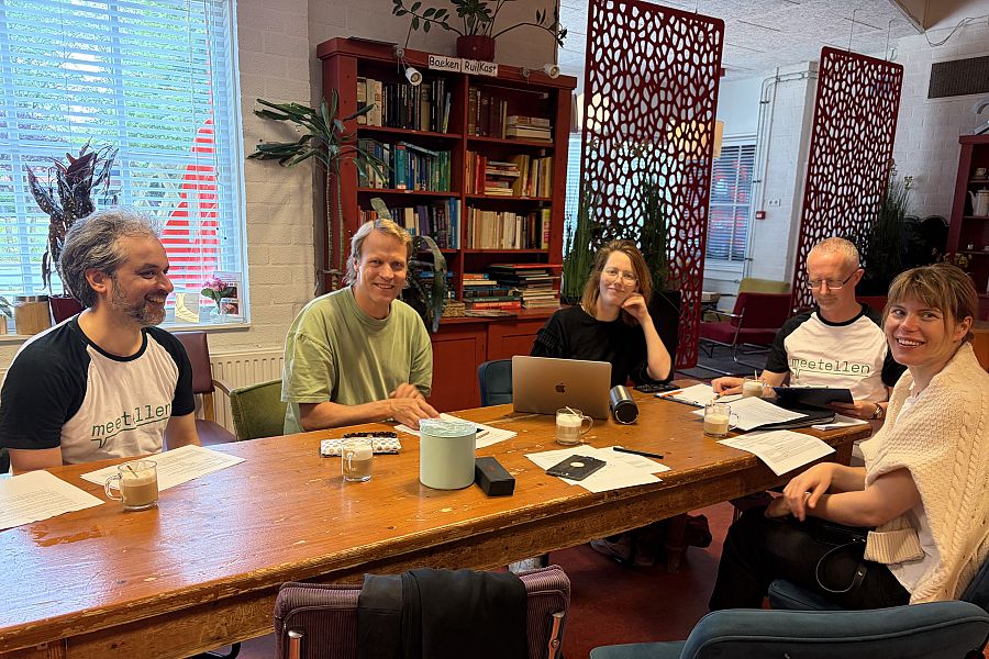 team Meetellen bereidt de sessie voor